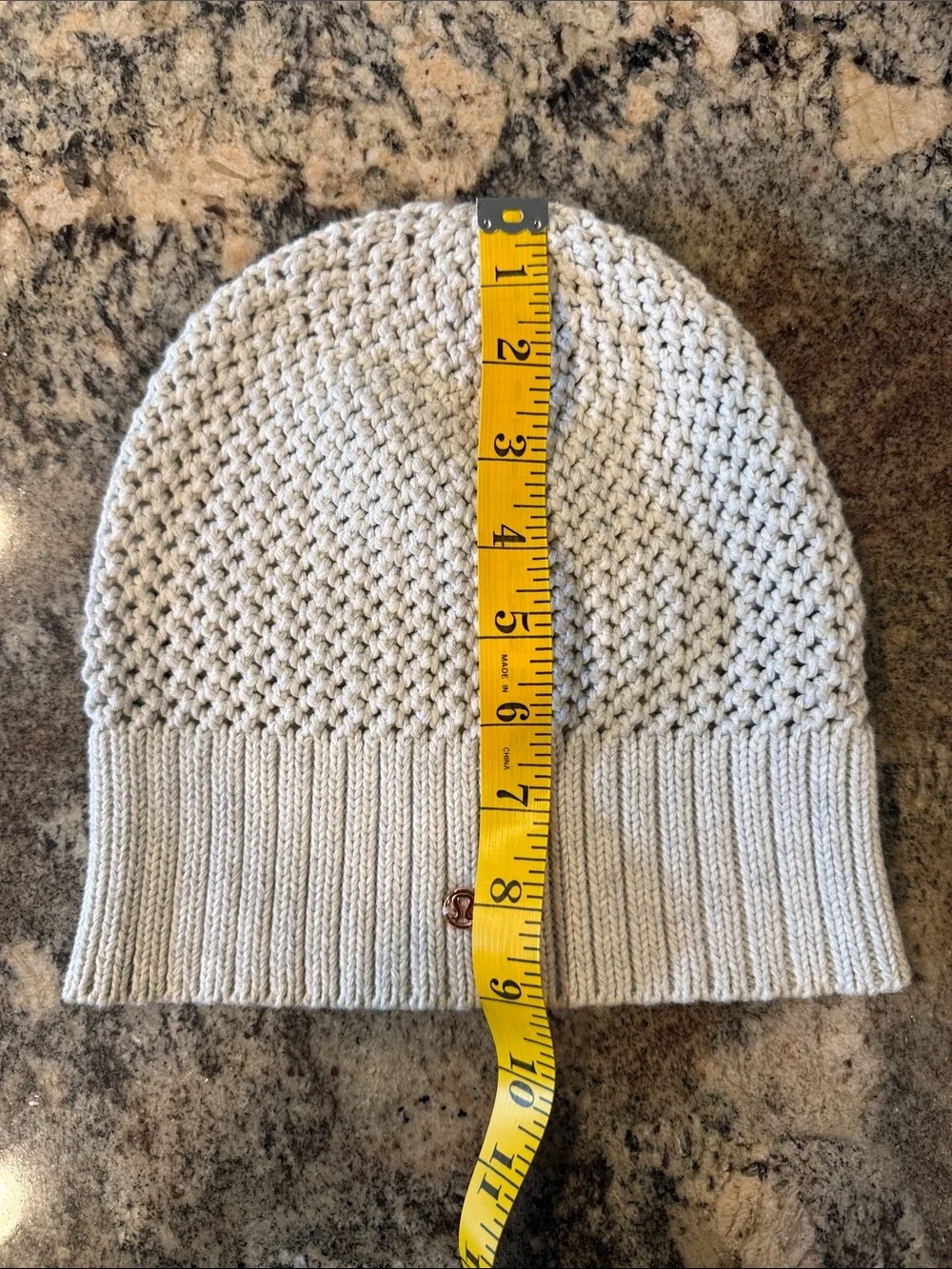 lululemon athletica Light Gray Knit Cuffed Beanie